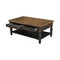 International Concepts Rectangle Vista Coffee Table, 48 in W, 28 in L, 20 in H, Wood, Hickory/Washed Coal OT45-15C - alternate 5